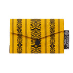 Yellow & Black Recycled Kimono Jewelry Pouch