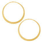 Distressed Hoops (Solid Brass)