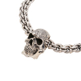 Sterling Silver Skull Necklace - Large